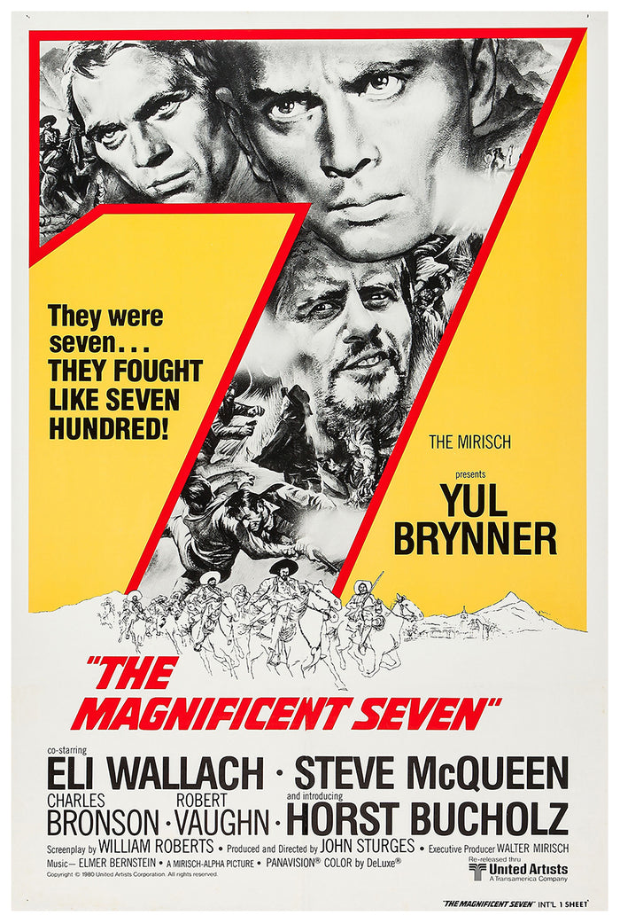The Magnificent Seven 1960 - US - v1 - Classsic Movie Poster