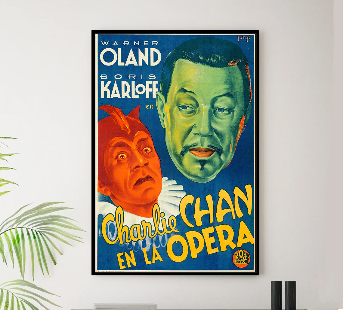 Charlie Chan at the Opera 1936 - Spain - v1 - Classic Movie Poster