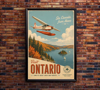Canada - Visit To Ontario - Vintage Tourism Travel Poster