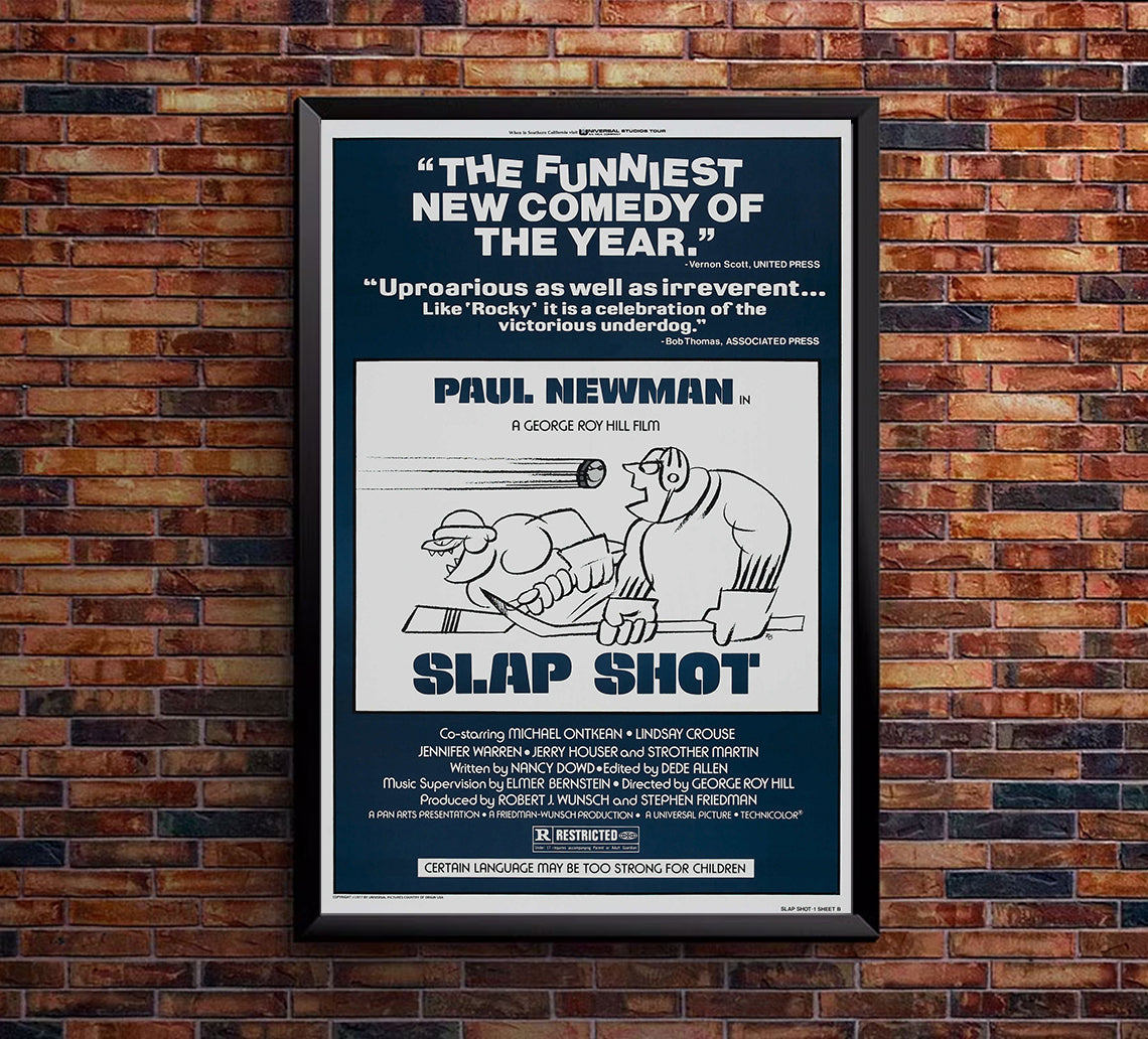 Slap Shot 1977 - Paul Newman - US (2) - Classic Movie Poster