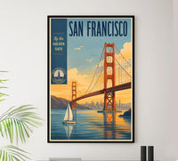 California - San Francisco 2 - Vintage Tourism Travel Poster