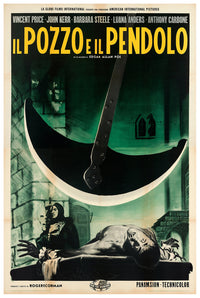 Pit and the Pendulum 1961 - Italy - v3 - Classic Movie Poster