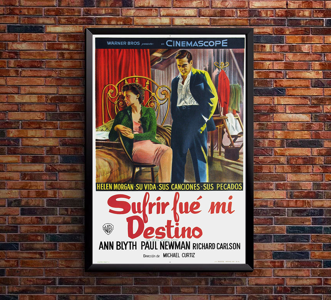 The Helen Morgan Story 1957 - Paul Newman - Argentina - Classic Movie Poster