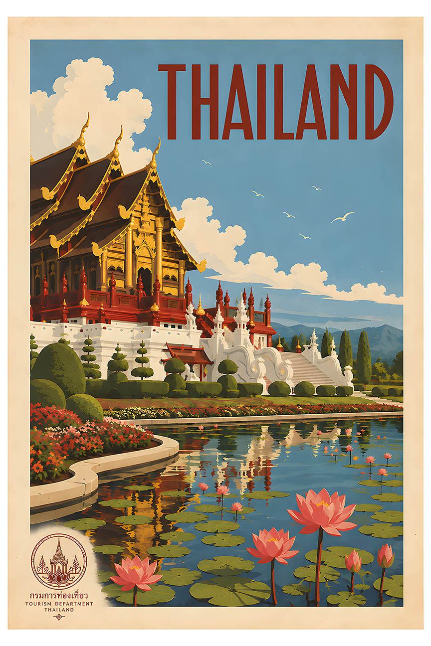 Thailand - Tourism - v1 - Vintage Travel Poster