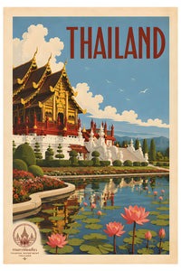 Thailand - Tourism - v1 - Vintage Travel Poster