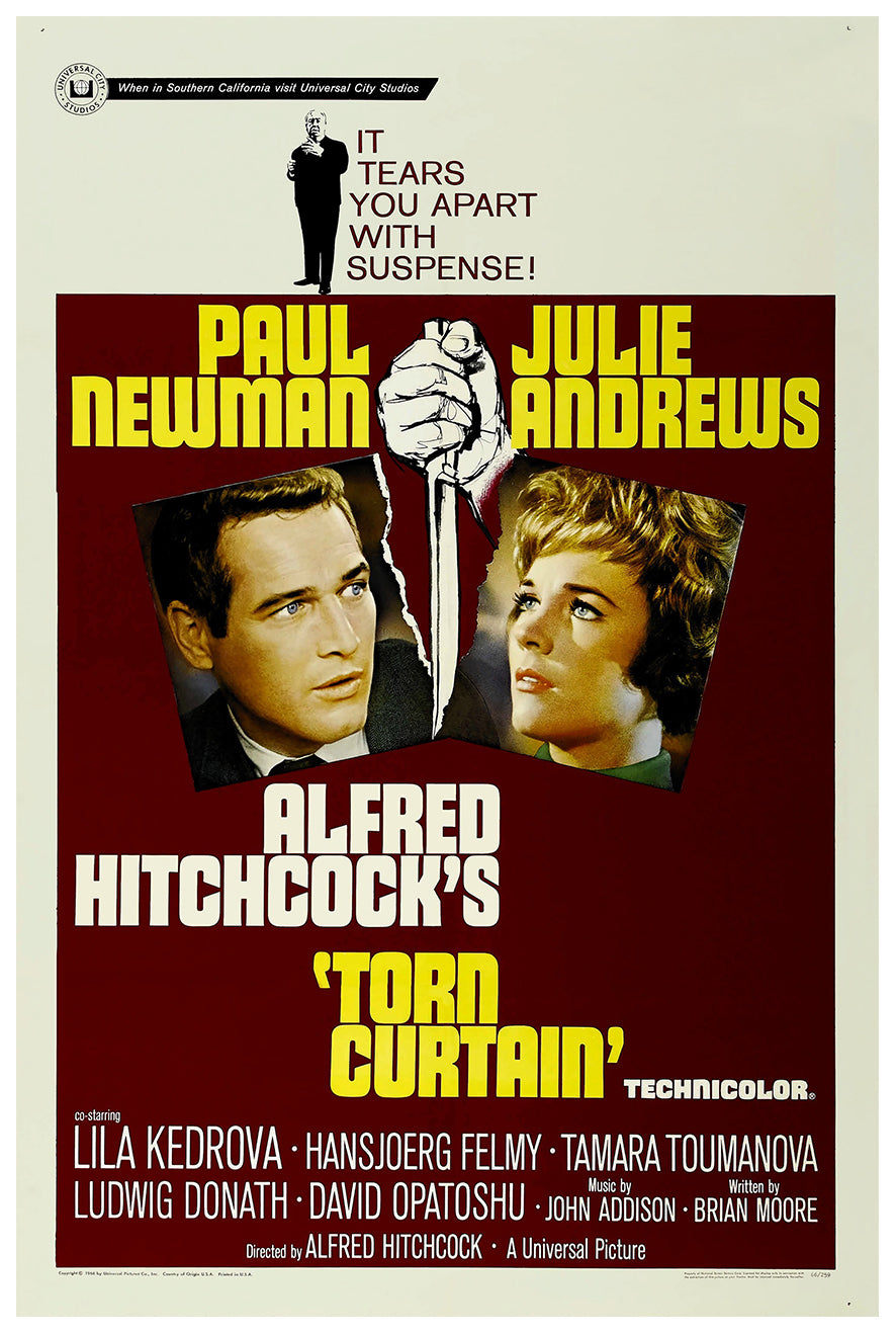 Torn Curtain 1966 - Paul Newman - US - Classic Movie Poster