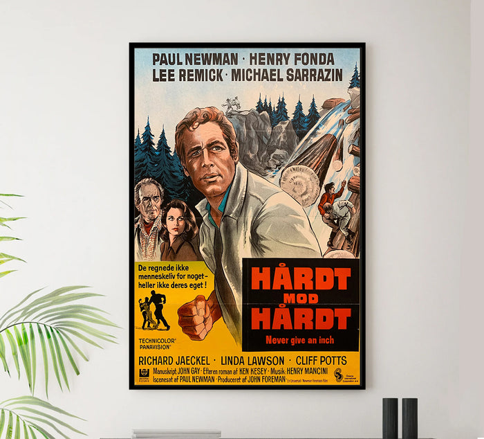 Sometimes a Great Notion 1971 - Paul Newman - Denmark - Classic Movie Poster