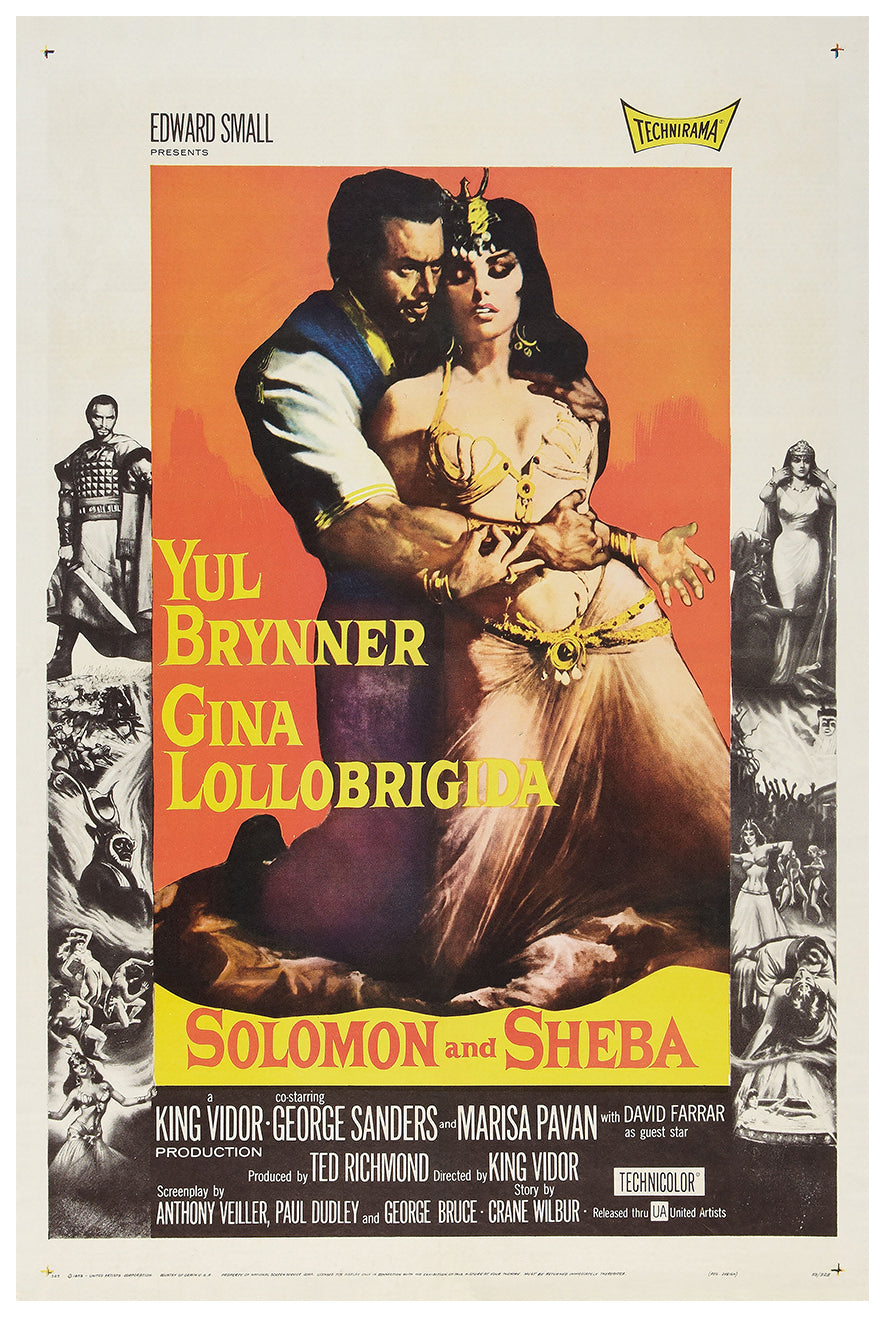 Solomon and Sheba 1959 - US - v1 - Classsic Movie Poster
