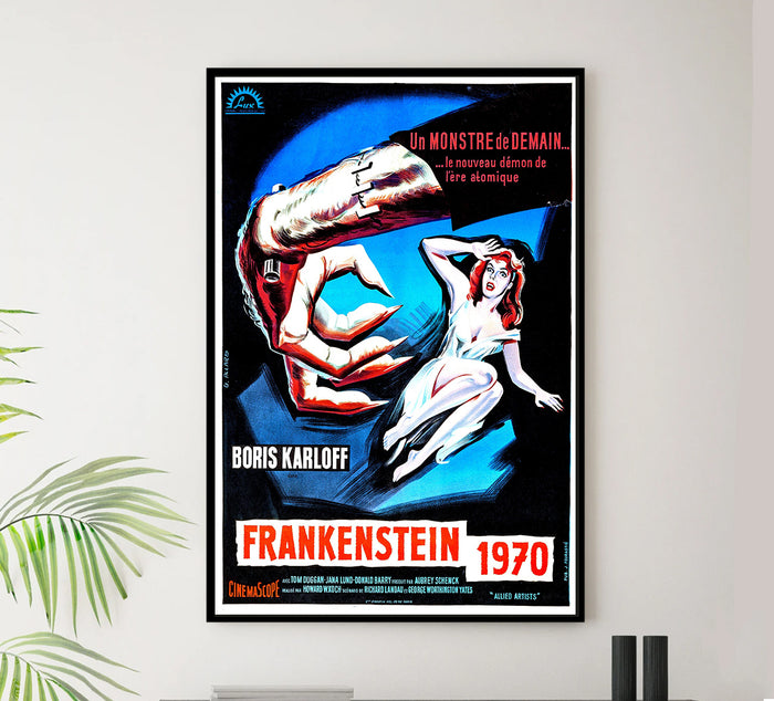 Frankenstein - 1970 1958 - France - v1 - Classic Movie Poster