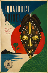 Africa - Equatorial Guinea - Vintage Tourism Travel Poster