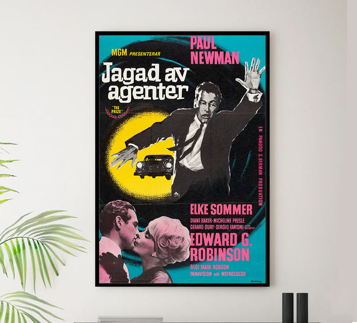 The Prize 1963 - Paul Newman - Sweden - Classic Movie Poster