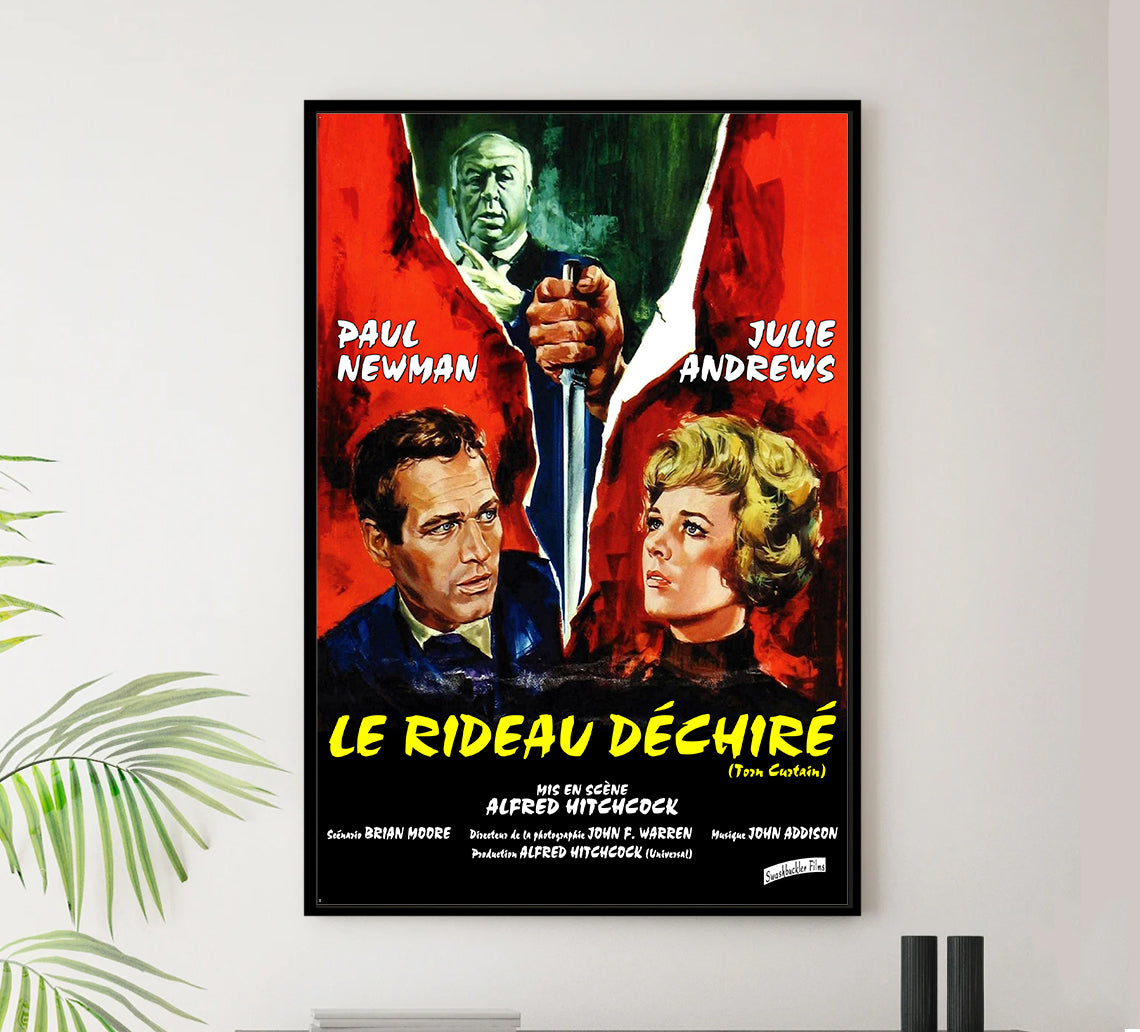 Torn Curtain 1966 - Paul Newman - France (3) - Classic Movie Poster