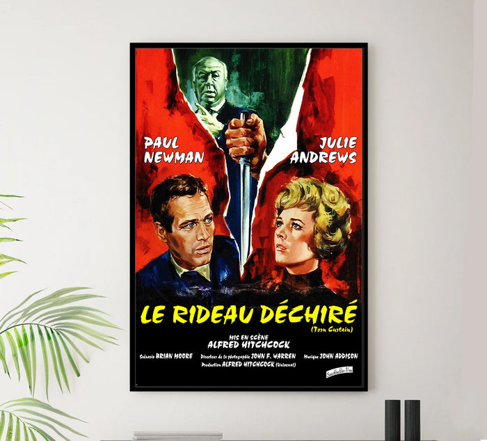 Torn Curtain 1966 - Paul Newman - France (3) - Classic Movie Poster