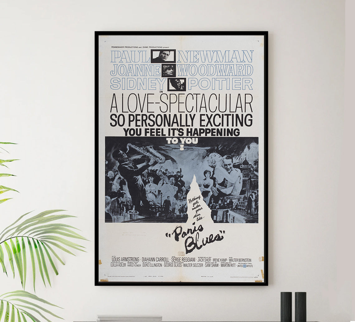Paris Blues 1961 - Paul Newman - US - Classic Movie Poster