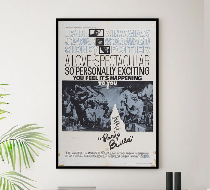 Paris Blues 1961 - Paul Newman - US - Classic Movie Poster