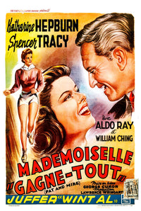 Pat and Mike 1952 - Belgium - v1 - Classic Movie Poster