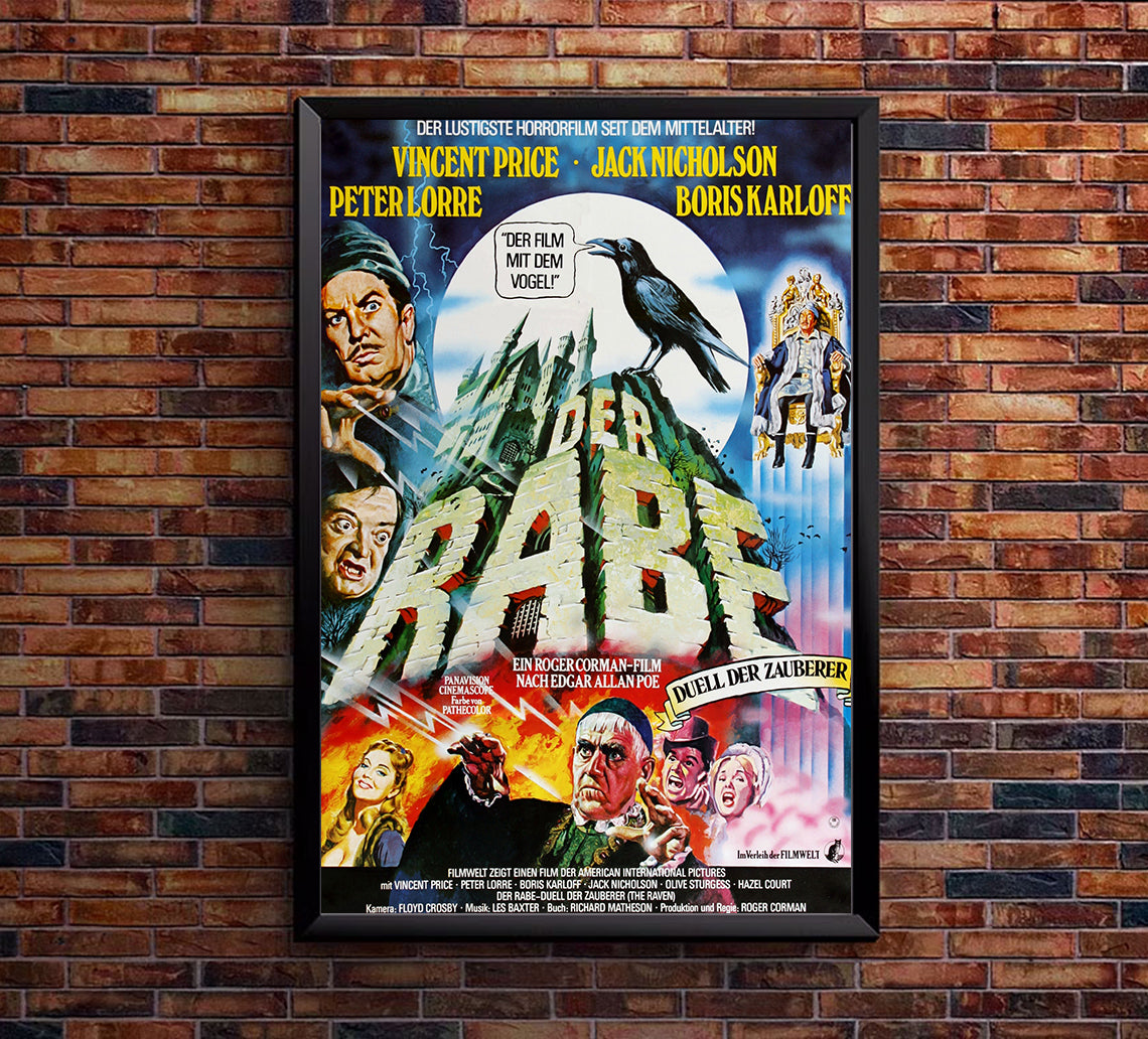 The Raven 1963 - Germany - v1 - Classic Movie Poster