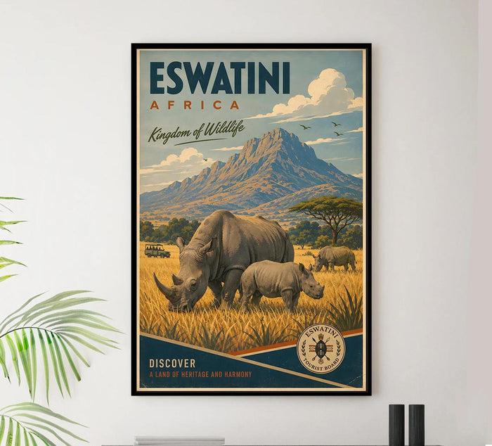 Africa - Eswatini - Vintage Tourism Travel Poster
