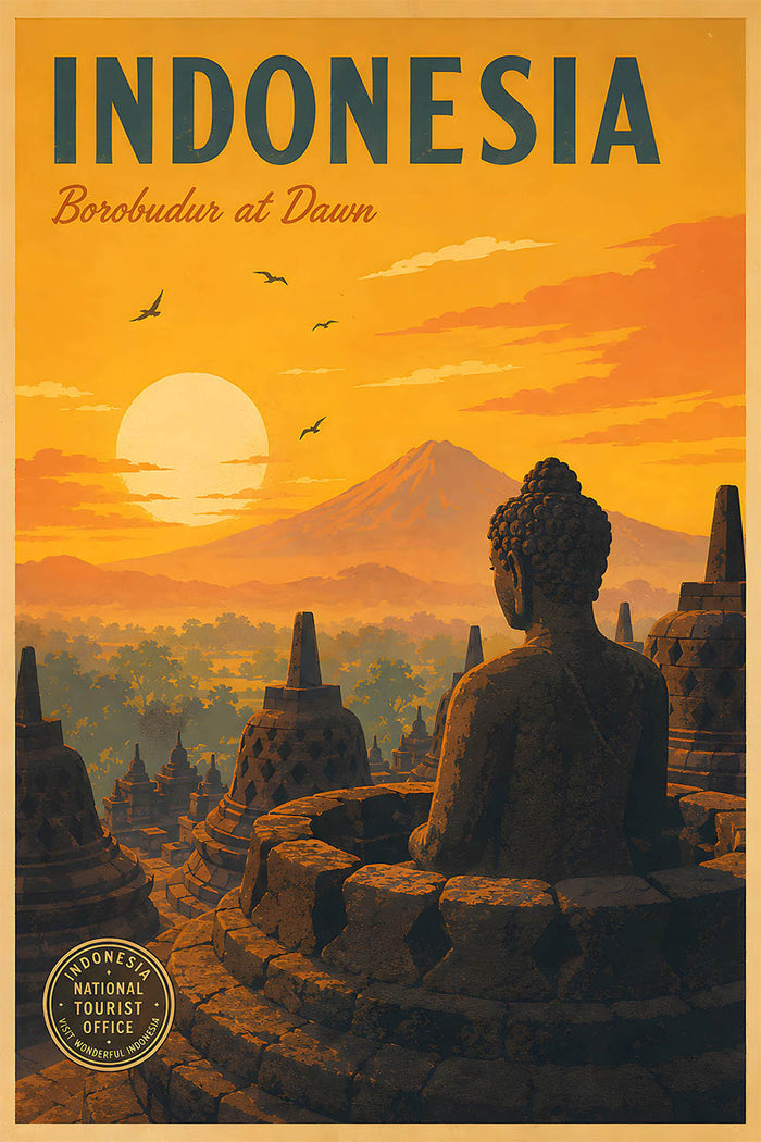 Indonesia - Tourism - v1 - Vintage Travel Poster