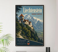 France - Liechtenstein - Vintage Tourism Travel Poster
