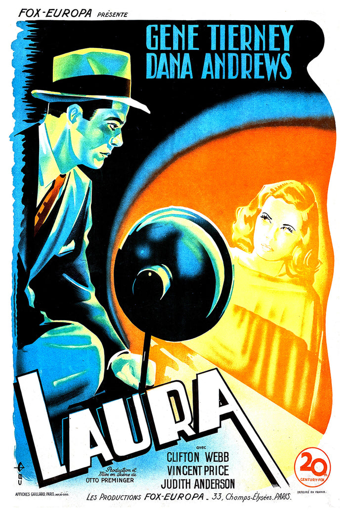 Laura 1944 - France - v1 - Classic Movie Poster