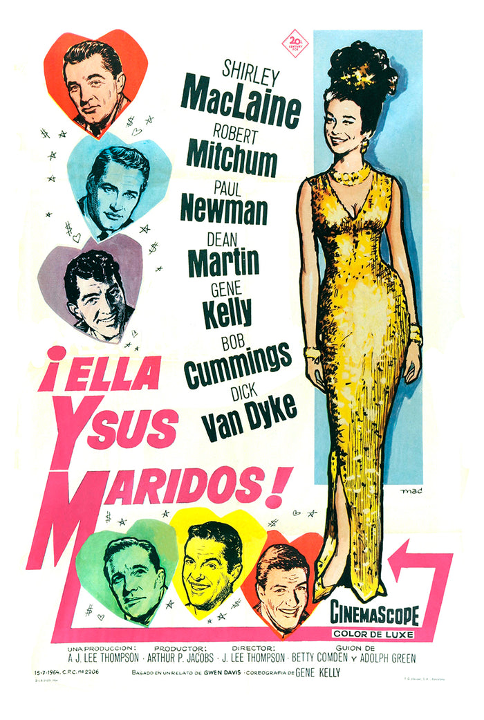 What a Way to Go! 1964 - Paul Newman - Spain - Classic Movie Poster