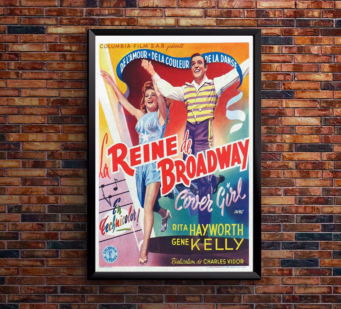 Cover Girl 1944 - Rita Hayworth - Belgium - Classic Movie Poster