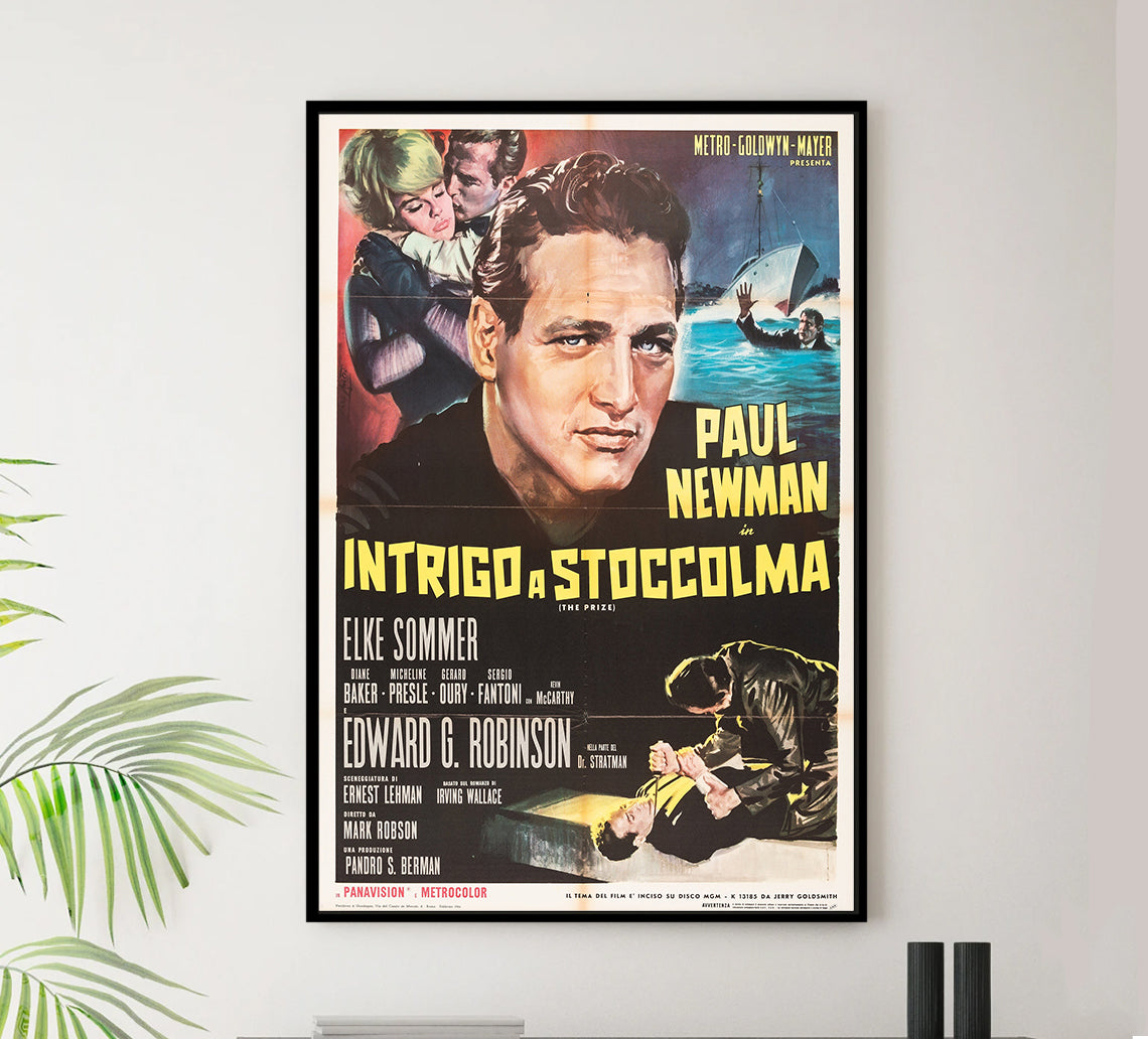 The Prize 1963 - Paul Newman - Italy - Classic Movie Poster