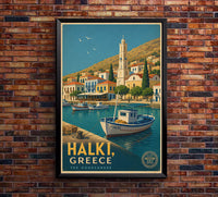 Greece 1 - Tourism - v1 - Vintage Travel Poster