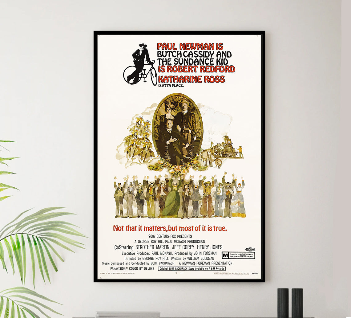 Butch Cassidy and the Sundance Kid 1969 - Paul Newman - US - Classic Movie Poster