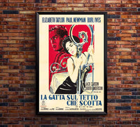 Cat on a Hot Tin Roof 1958 - Paul Newman - Italy - Classic Movie Poster