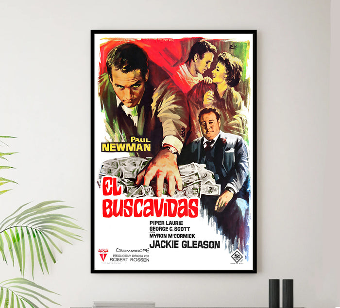 The Hustler 1961 - Paul Newman - Spain - Classic Movie Poster