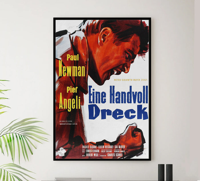 Somebody Up There Likes Me 1956 - Paul Newman - Germany - Classic Movie Poster