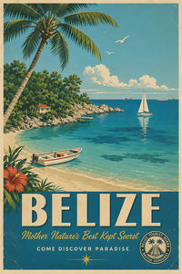 Belize - Tourism - v1 - Vintage Travel Poster