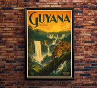 Guyana - Tourism - v1 - Vintage Travel Poster