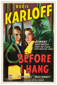 Before I Hang 1940 - US - v1 - Classic Movie Poster
