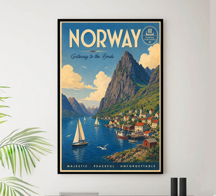 Norway - Tourism - v1 - Vintage Travel Poster