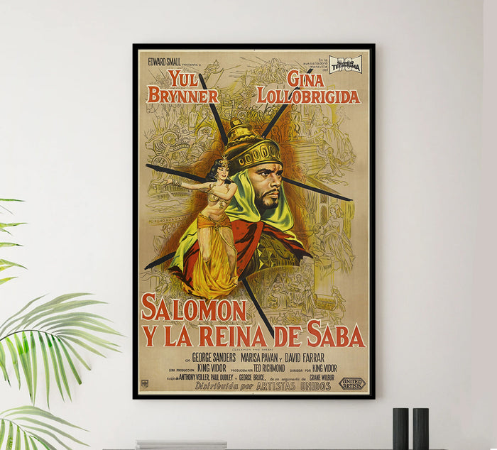 Solomon and Sheba 1959 - Argentina - v1 - Classsic Movie Poster