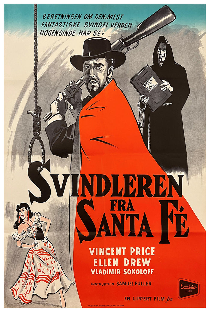 The Baron of Arizona 1950 - Denmark - v1 - Classic Movie Poster