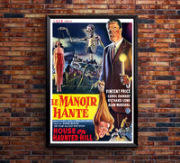 House on Haunted Hill 1959 - Belgium - v1 - Classic Movie Poster