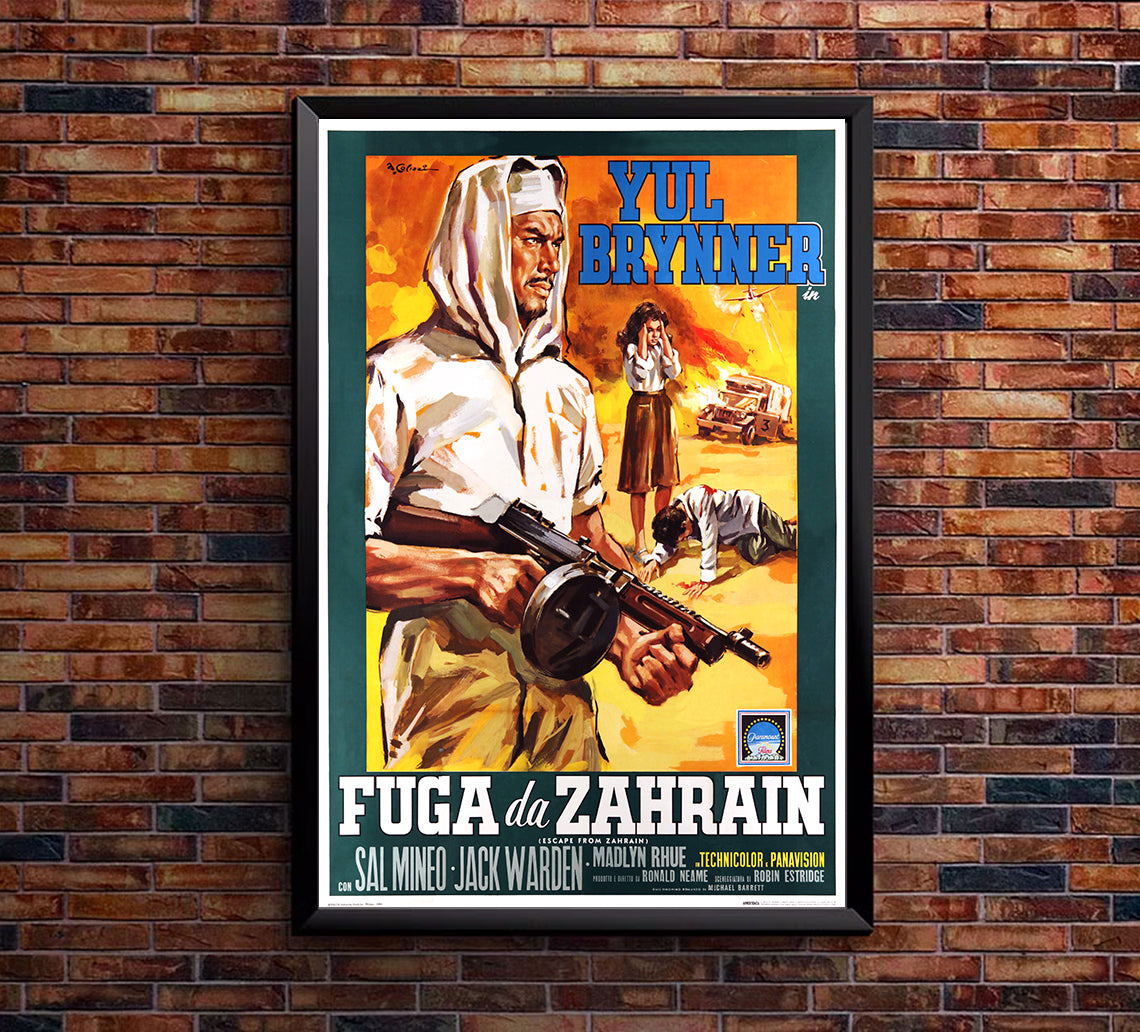 Escape from Zahrain 1962 - Italy - v1 - Classsic Movie Poster