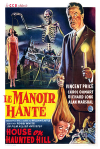 House on Haunted Hill 1959 - Belgium - v1 - Classic Movie Poster
