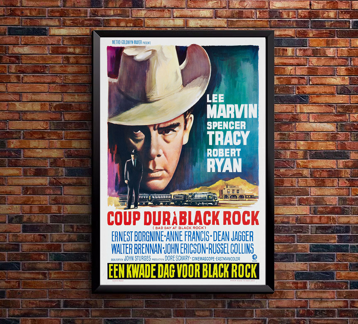 Bad Day at Black Rock 1955 - Belgium - v2 - Classic Movie Poster