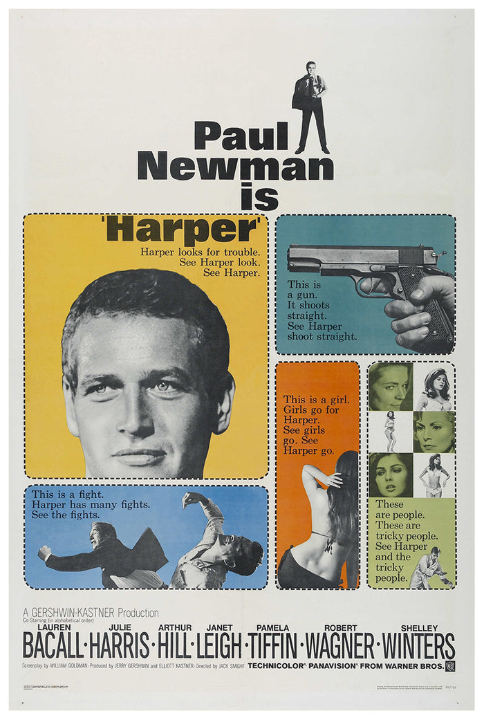 Harper 1966 - Paul Newman - US - Classic Movie Poster