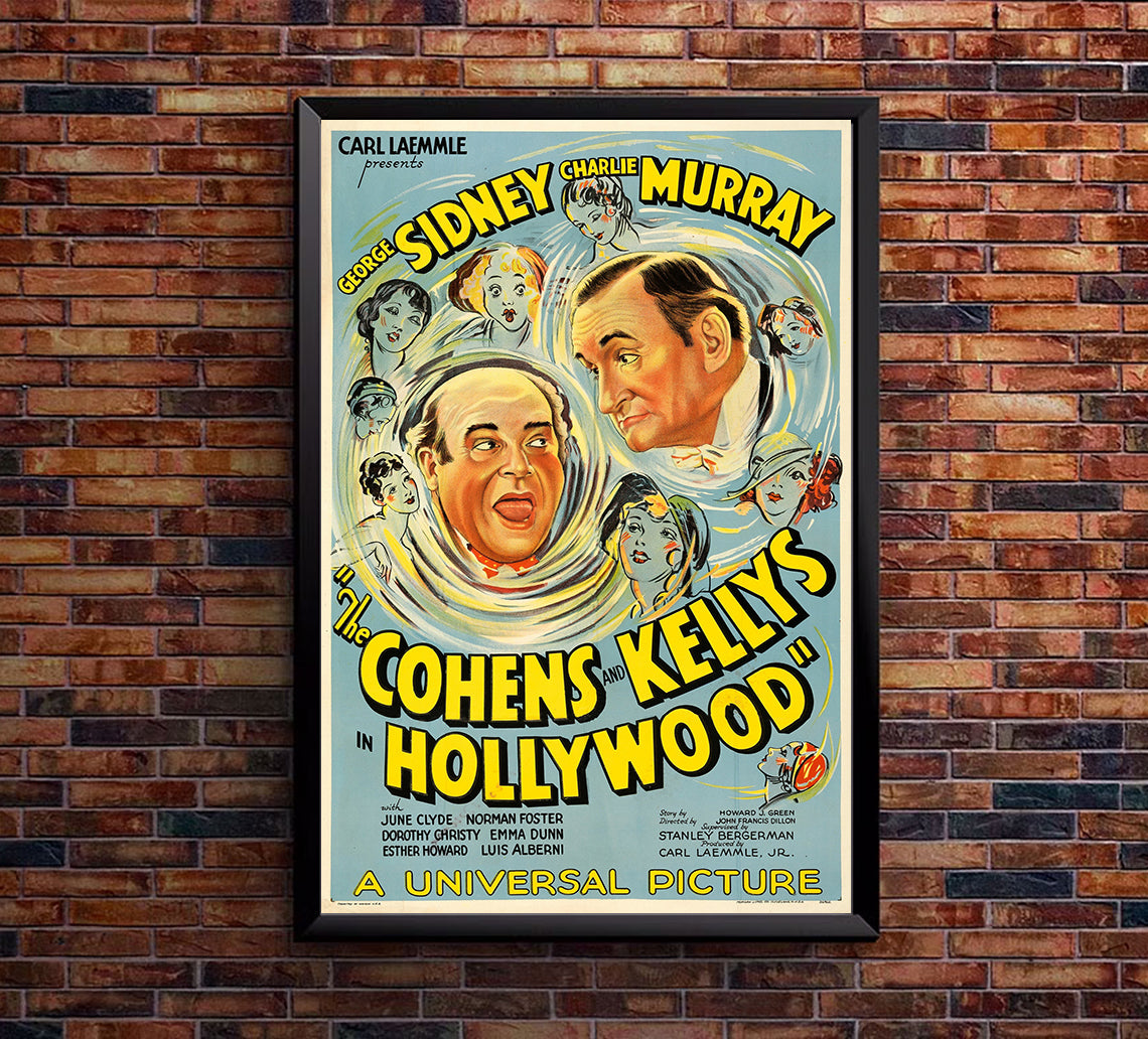 The Cohens and Kellys in Hollywood 1932 - US - v1 - Classic Movie Poster