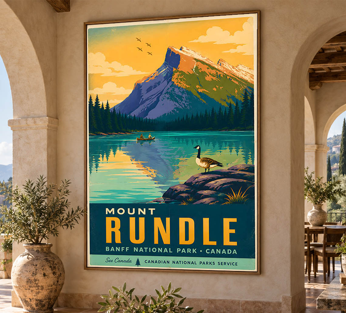 Canada - Banff National Park - Vintage Tourism Travel Poster