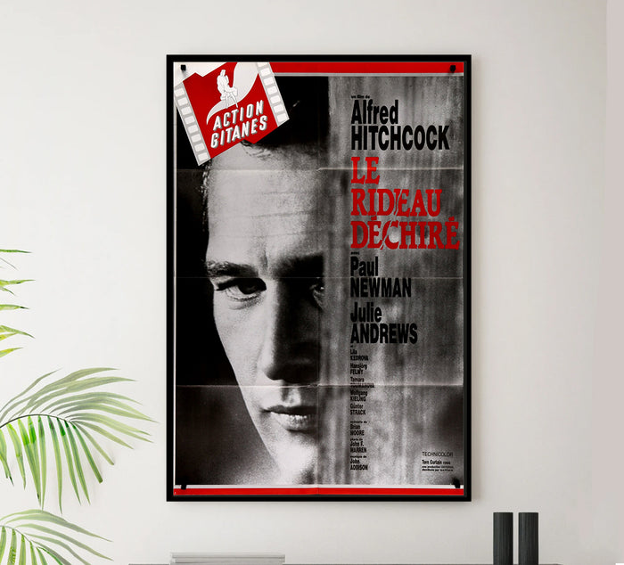 Torn Curtain 1966 - Paul Newman - France (2) - Classic Movie Poster