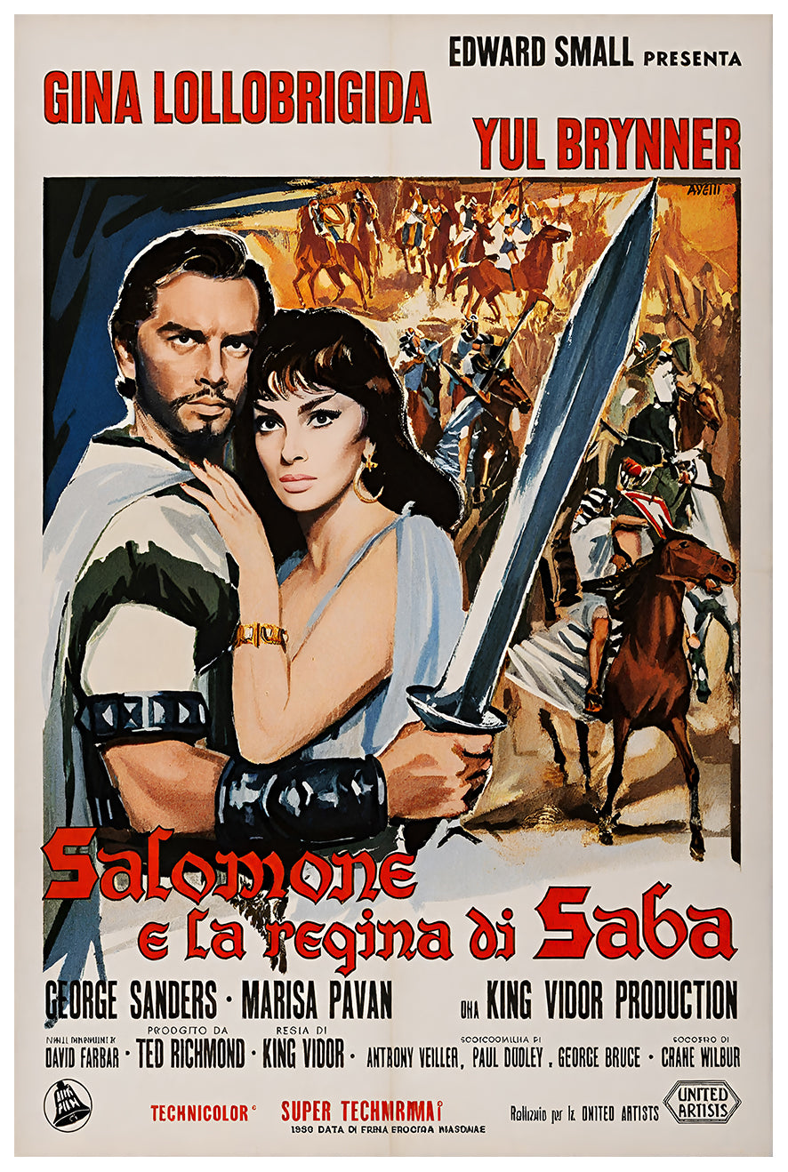 Solomon and Sheba 1959 - Italy - v1 - Classsic Movie Poster