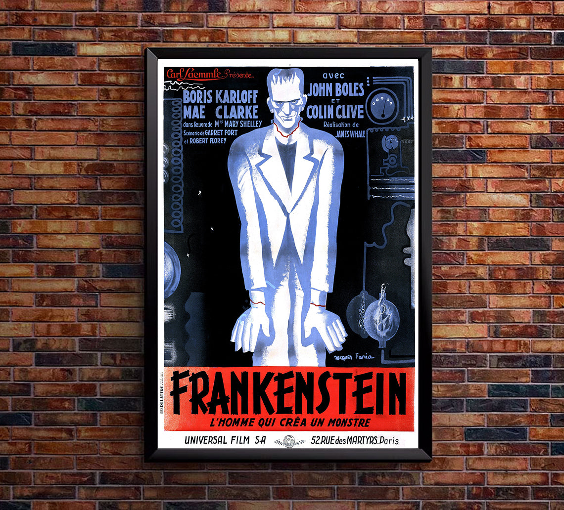 Frankenstein 1931 - France - v2 - Classic Movie Poster