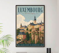 Luxembourg - Tourism - v1 - Vintage Travel Poster